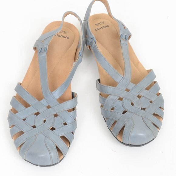 Earth Origins Belle Brielle Leather Comfort Sandals Size 11M - Picture 5 of 7